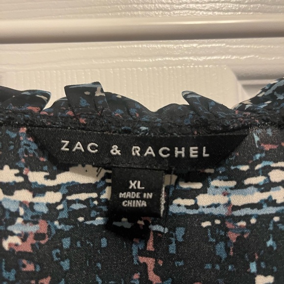 Zac & Rachel Women's Tunic Top Size XL Square Neck, 3/4
Sleeve, Multi-colored - Picture 4 of 8